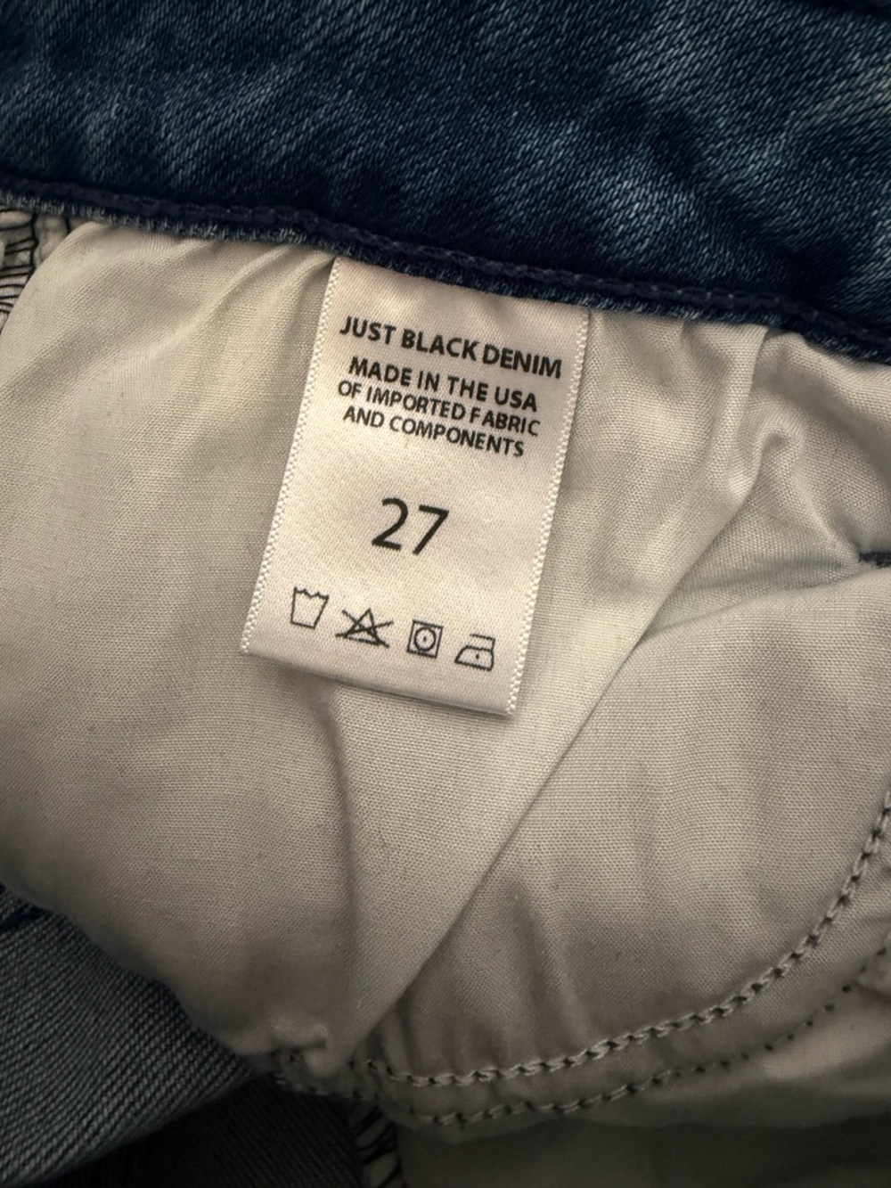 Just Black Medium Blue High-Rise Flare Jeans size 27 - Picture 5 of 6